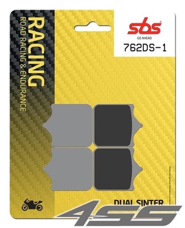 Predné závodné brzdové platničky SBS 762DS-1 Dual Sinter (Okruh)