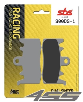 Predné závodné brzdové platničky SBS 900DS-1 Dual Sinter (Okruh)