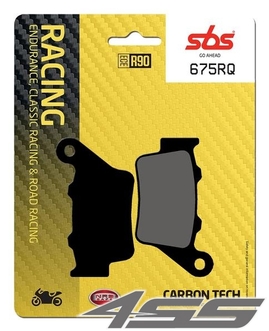 Zadné okruhové brzdové platničky SBS 675RQ Carbon Tech (Okruh)