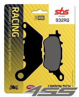 Zadné okruhové brzdové platničky SBS 932RQ Carbon Tech (Okruh)