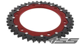 Reťazová rozeta ZF DUAL 1307,42 zubov - čierna/červená