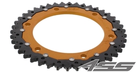 Reťazová rozeta ZF DUAL 1307,43 zubov - čierna/zlatá