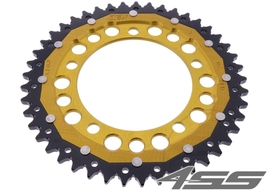 Reťazová rozeta ZF DUAL 10,44 zubov - čierna/zlatá